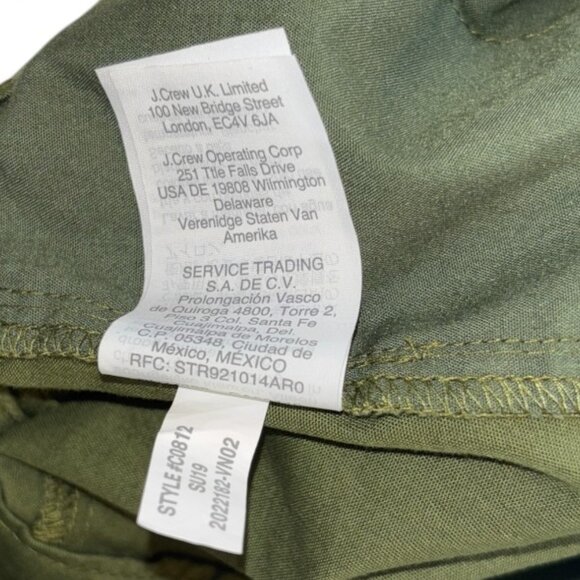 New J.Crew Olive Forrest Green Chino Shorts NWT Size 6 Cotton 9” Inseam Classic - Picture 8 of 10